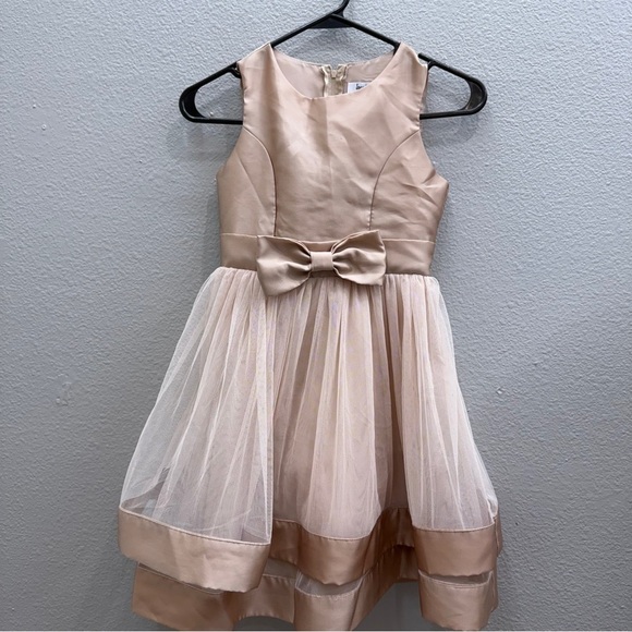 Speechless Girls Formal Dress Size 7 Champ Sleeveless Bow Waist Satin - Picture 2 of 8